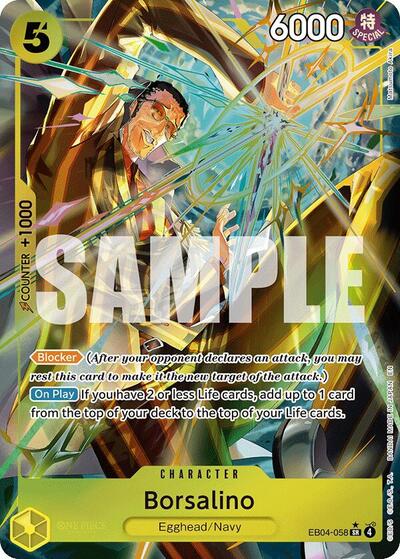 Borsalino - EB04-058 - Super Rare (Alternate Art) - Adventure on Kami's Island