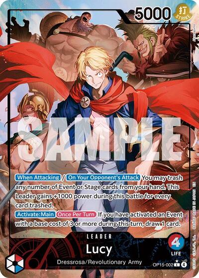 Lucy - OP15-002 - Leader (Alternate Art) - Adventure on Kami's Island