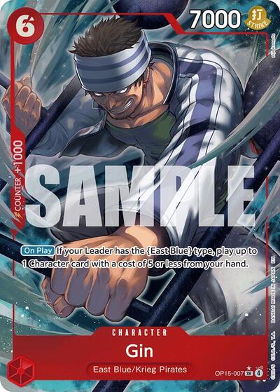 Gin - OP15-007 - Super Rare (Alternate Art) - Adventure on Kami's Island