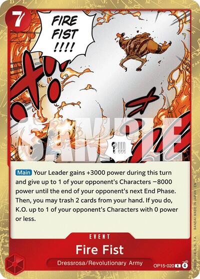 Fire Fist - OP15-020 - Rare - Adventure on Kami's Island