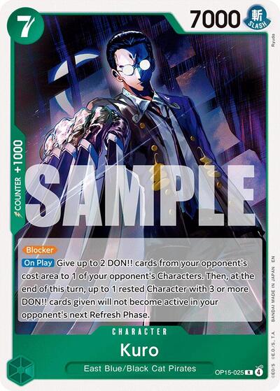 Kuro - OP15-025 - Rare - Adventure on Kami's Island