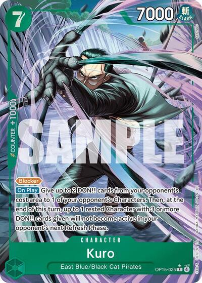 Kuro - OP15-025 - Rare (Alternate Art) - Adventure on Kami's Island