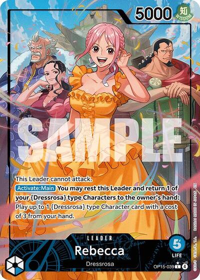 Rebecca - OP15-039 - Leader (Alternate Art) - Adventure on Kami's Island