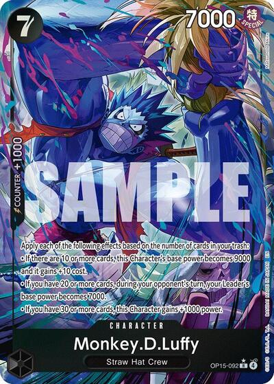 Monkey.D.Luffy - OP15-092 - Rare (Alternate Art) - Adventure on Kami's Island