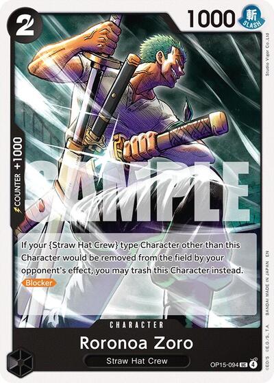 Roronoa Zoro - OP15-094 - Uncommon - Adventure on Kami's Island