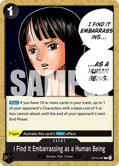 I Find It Embarrassing as a Human Being - OP15-097 - Common - Adventure on Kami's Island