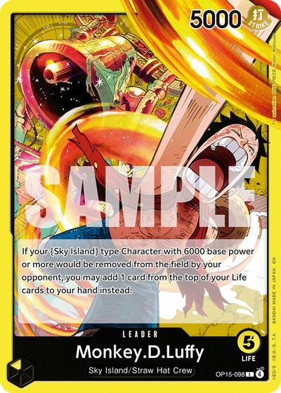 Monkey.D.Luffy - OP15-098 - Leader - Adventure on Kami's Island