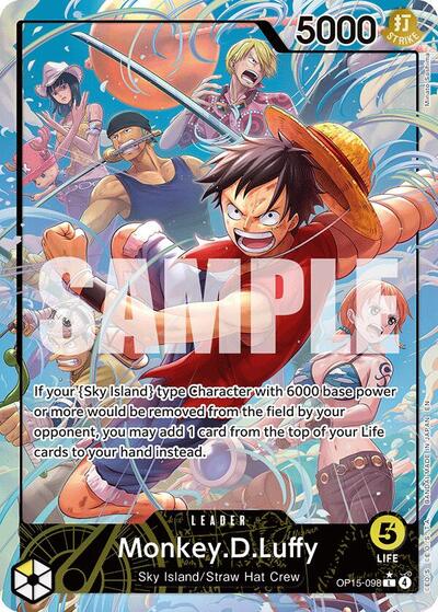Monkey.D.Luffy - OP15-098 - Leader (Alternate Art) - Adventure on Kami's Island