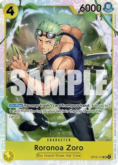 Roronoa Zoro - OP15-113 - Super Rare - Adventure on Kami's Island
