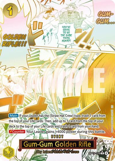 Gum-Gum Golden Rifle - OP15-116 - Rare (Alternate Art) - Adventure on Kami's Island
