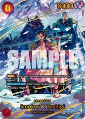 Smoker & Tashigi - EB04-003 - Rare (Special Alternate Art) - Adventure on Kami's Island