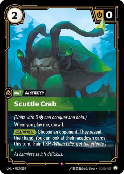 Scuttle Crab - 053/219 - Rare - Unleashed