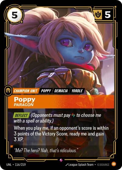 Poppy, Paragon - 116/219 - Rare - Unleashed