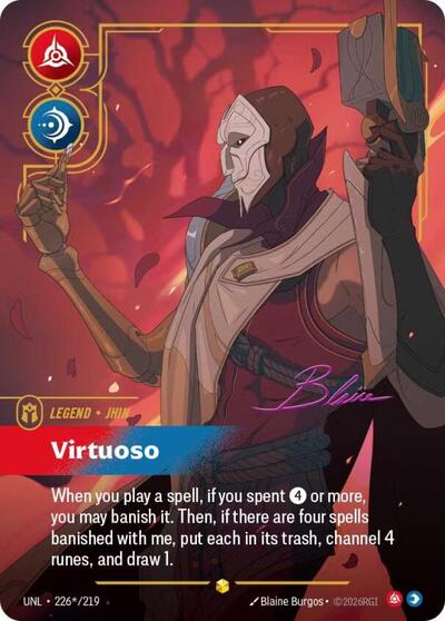 Jhin, Virtuoso - 226*/219 - Showcase (Signature) - Unleashed