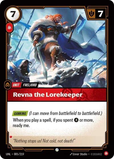 Revna the Lorekeeper - 005/219 - Common - Unleashed