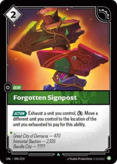Forgotten Signpost - 045/219 - Uncommon - Unleashed