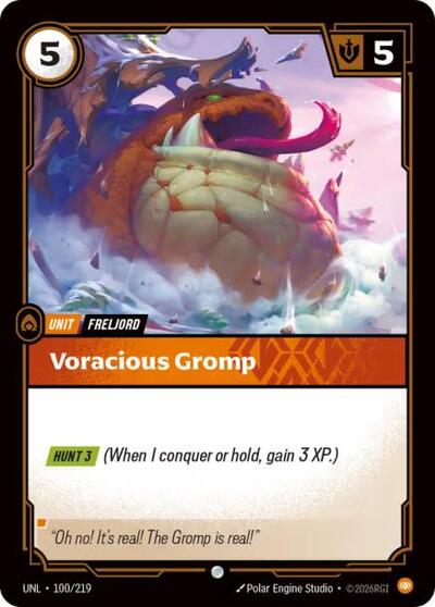 Voracious Gromp - 100/219 - Common - Unleashed