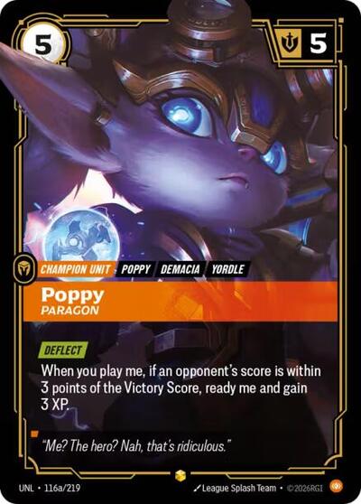 Poppy, Paragon - 116a/219 - Showcase (Alternate Art) - Unleashed