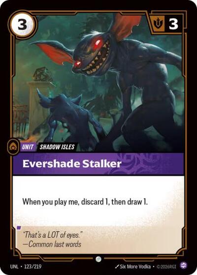 Evershade Stalker - 123/219 - Common - Unleashed