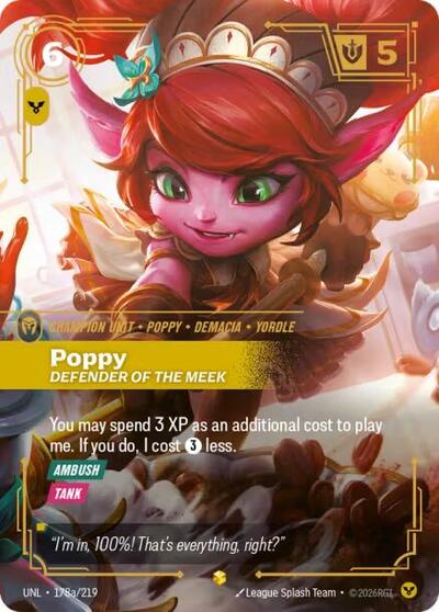 Poppy, Defender of the Meek - 178a/219 - Showcase (Alternate Art) - Unleashed