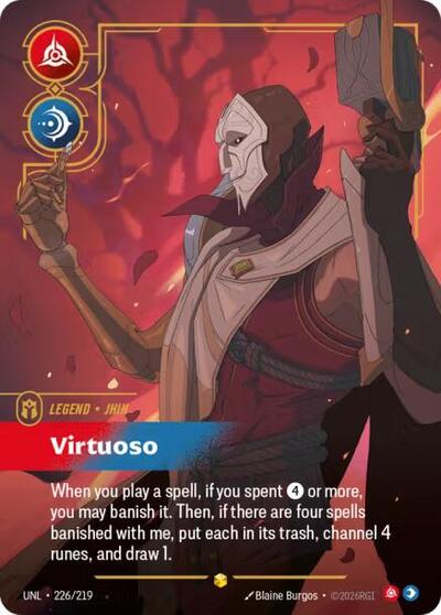 Jhin, Virtuoso - 226/219 - Showcase (Overnumbered) - Unleashed