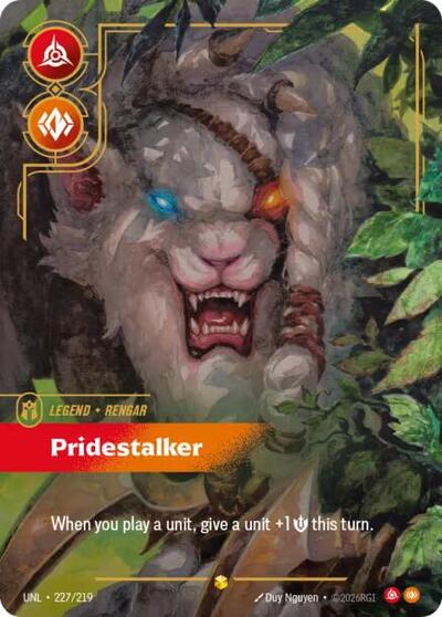 Rengar, Pridestalker - 227/219 - Showcase (Overnumbered) - Unleashed