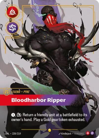 Pyke, Bloodharbor Ripper - 228/219 - Showcase (Overnumbered) - Unleashed