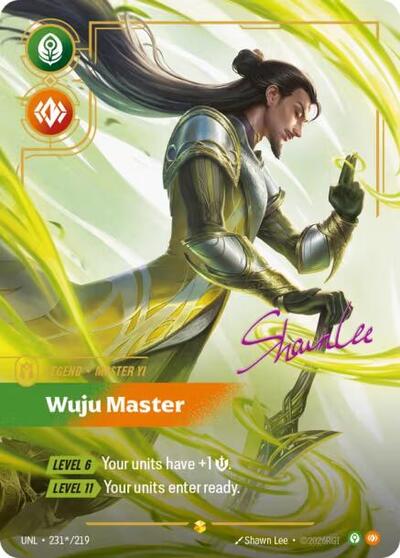 Master Yi, Wuju Master - 231*/219 - Showcase (Signature) - Unleashed