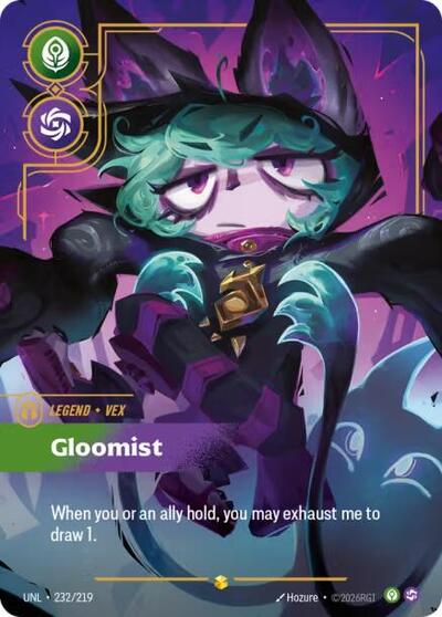 Vex, Gloomist - 232/219 - Showcase (Overnumbered) - Unleashed
