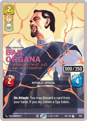 Bail Organa - Responding to Catastrophe (Serialized) (Rose Gold) - 1129 - Uncommon - Secrets of Power