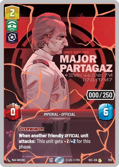 Major Partagaz - Healthcare Provider (Serialized) (Rose Gold) - 1132 - Rare - Secrets of Power