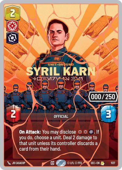Syril Karn - Where Is He? (Serialized) (Rose Gold) - 1137 - Rare - Secrets of Power