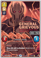General Grievous - Scuttling to Safety (Serialized) (Rose Gold) - 1138 - Rare - Secrets of Power