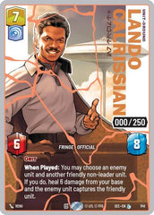 Lando Calrissian - Trust Me (Serialized) (Rose Gold) - 1141 - Legendary - Secrets of Power