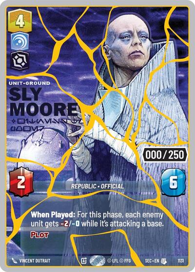Sly Moore - Witness to Power (Serialized) (Gold) - 1131 - Uncommon - Secrets of Power