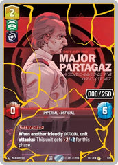 Major Partagaz - Healthcare Provider (Serialized) (Gold) - 1132 - Rare - Secrets of Power
