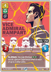 Vice Admiral Rampart - On Schedule (Serialized) (Gold) - 1133 - Rare - Secrets of Power