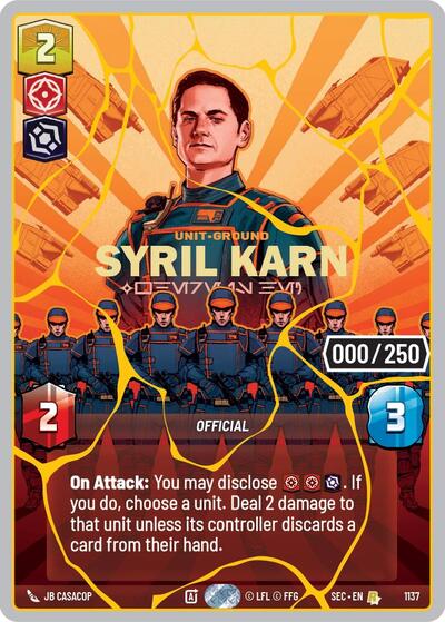 Syril Karn - Where Is He? (Serialized) (Gold) - 1137 - Rare - Secrets of Power