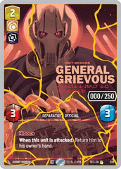 General Grievous - Scuttling to Safety (Serialized) (Gold) - 1138 - Rare - Secrets of Power