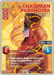 Chairman Papanoida - Undaunted Diplomat (Serialized) (Gold) - 1145 - Rare - Secrets of Power