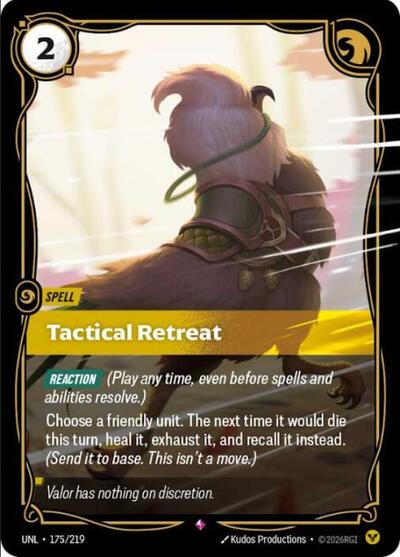 Tactical Retreat - 175/219 - Rare - Unleashed