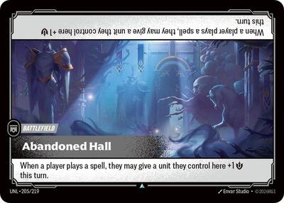 Abandoned Hall - 205/219 - Uncommon - Unleashed