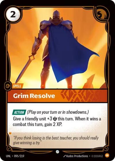Grim Resolve - 095/219 - Common - Unleashed
