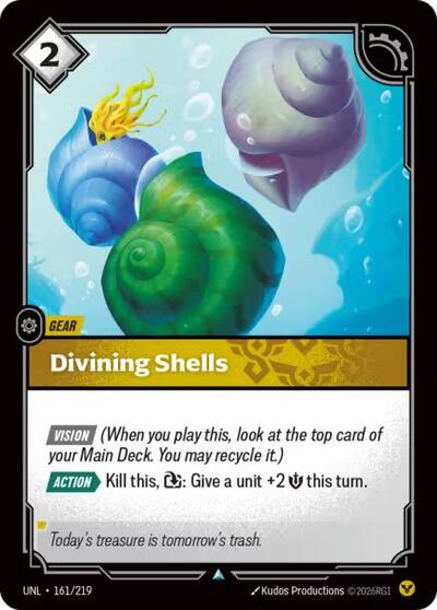 Divining Shells - 161/219 - Uncommon - Unleashed