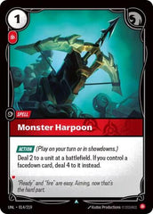 Monster Harpoon - 014/219 - Uncommon - Unleashed