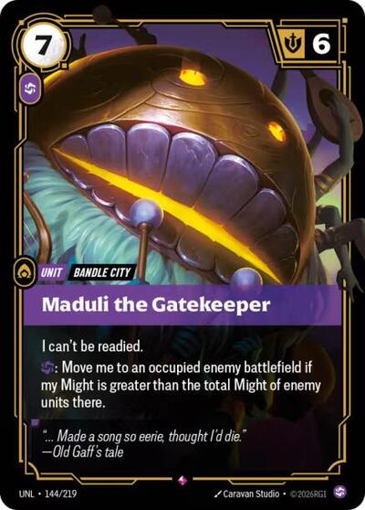 Maduli the Gatekeeper - 144/219 - Rare - Unleashed
