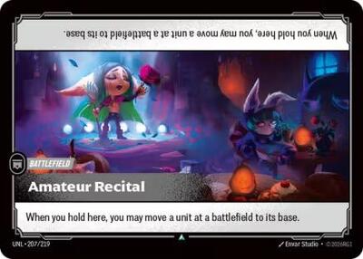 Amateur Recital - 207/219 - Uncommon - Unleashed