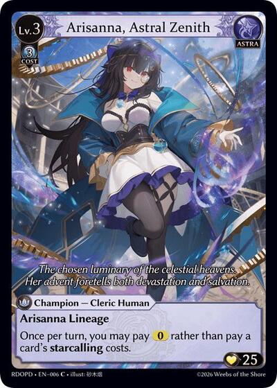 Arisanna, Astral Zenith (Extended Art) - 006 - Common - Radiant Origins: Pantheon