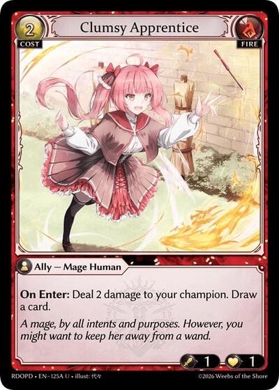 Clumsy Apprentice (125A) - 125A - Uncommon - Radiant Origins: Pantheon