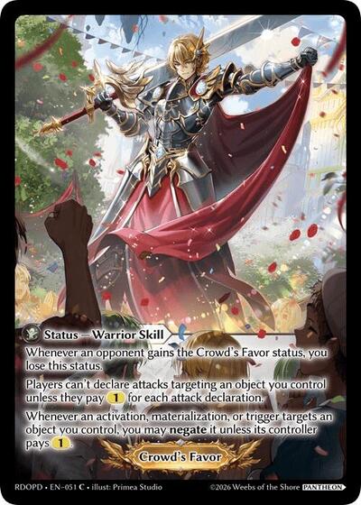 Crowd's Favor - 051 - Common - Radiant Origins: Pantheon